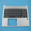 Bayjebu Parts for HP ProBook 450 455 G8 15.6" Palmrest Keyboard Bezel Latin-Spanish Backlit Silver M78509-161 view 1