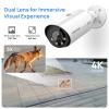 VIKYLIN 8MP Full Color Varifocal PoE IP Camera, Outdoor 4K Bullet Camera with 5X Optical Zoom 2.7~13.5mm Lens,Human/Vehicle Detection, Smart Dual Light, Bulit-in Mic, MicroSD(256GB), IP67 view 4