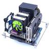 PC Open Chassis Computer Heat Dissipation Case Acrylic MATX ITX Motherboard Test Bench Platform DIY Computer Case with Metal Switch view 1