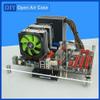 PC Open Chassis Computer Heat Dissipation Case Acrylic MATX ITX Motherboard Test Bench Platform DIY Computer Case with Metal Switch view 4