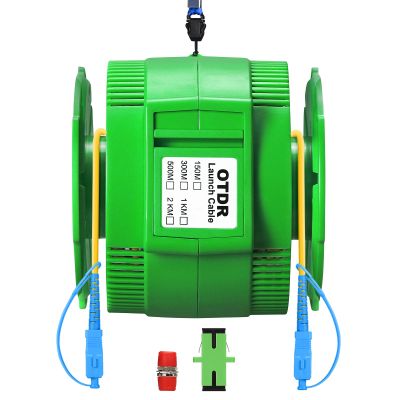 SAIVXIAN OTDR Dead Zone Eliminator Fiber Optic Transmission Launch Cable Box SC/UPC-SC/UPC 1KM Singlemode Fiber Optic Testing Extension line Transmission Cable Ring Test Tools 1000m Test Tool