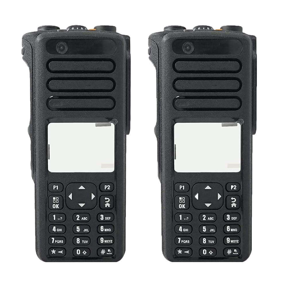2Pack Black Repair kit Housing Case Front Cover with Speaker for XIR P8668i P8660i DP4800E DP4801E XPR7580E XPR7550E DGP8550E