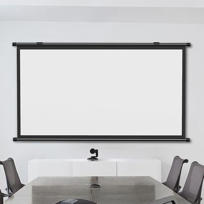 Projector Screen 607280Pull-Down Projection Screen, 4:3 16:9 Ratio, +1.1 Gain, HD Wrinkle-Free Design Projector Movies Screens Wall Mountable for Home Cinema School Office ( Size : 60" (16:9) )