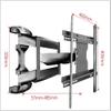 LCD Computer Desktop Dual-Screen Display Base Hanger Rotary Lift Adjustable Bracket TV Mount view 2