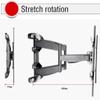 LCD Computer Desktop Dual-Screen Display Base Hanger Rotary Lift Adjustable Bracket TV Mount view 3