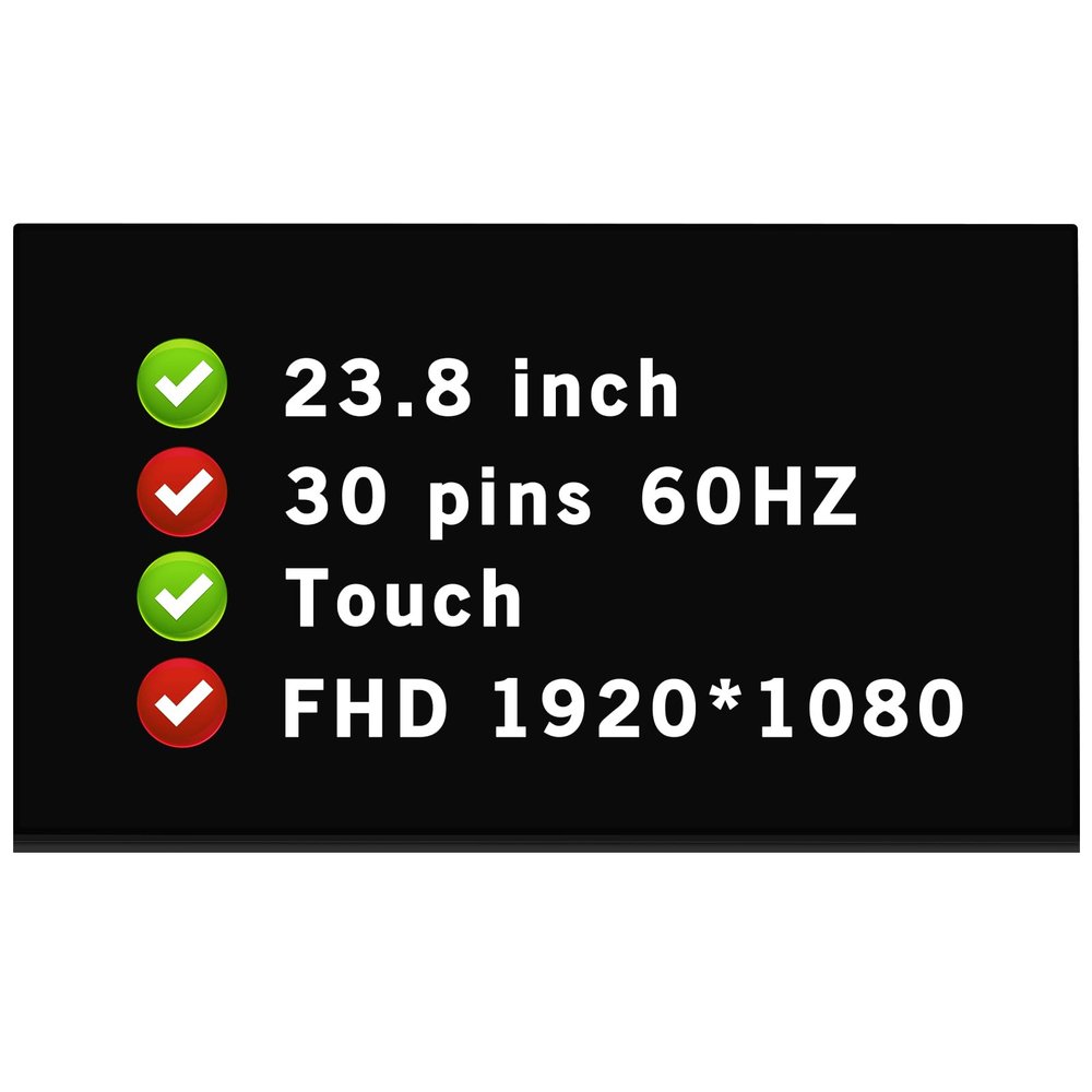 BTSELSS 23.8" Display Panel LM238WF5 (SS)(A1) Compatible with Asus Zen All in One Z240IE-1D M5401WUA FHD 1920 * 1080 30 pins LCD Touch Screen Replacement (Not for Non-Touch)