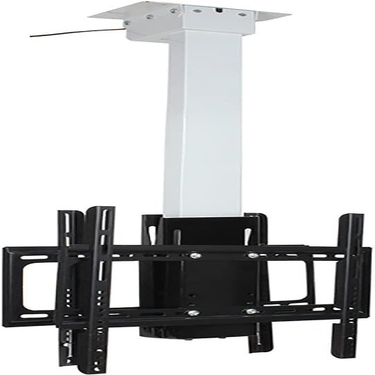 DrabEx TV Wall Mount Motorized Ceiling TV Mount, Electric TV Lift with Remote Control Height Adjustable 51.1-78.8Inch, Fits 32-65 Inch TVs, with Loading 82 Lbs TV Mount