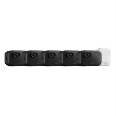 Blink Outdoor 2K+ (newest model) with 1-Year Plus plan 2K video resolution, Color Vision in low light, and noise cancellation. Sync Module included 5 camera system (Black)