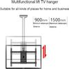 Adjustable Wall Ceiling Tilting TV Mount, Fits Most 20-32inch TVs, Height Extension Up to 110.2 Inch, with Loading 99 Lbs TV Mount view 3