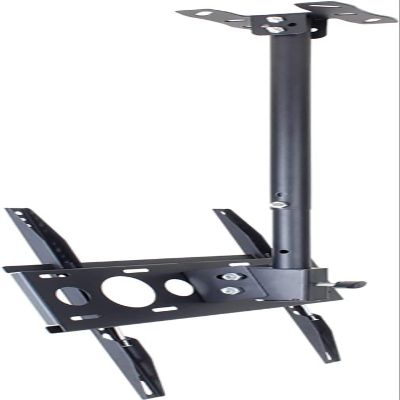 Ceiling TV Mount, Adjustable Height Full Motion 360 Deg Rotation Tilting Swiveling, TV Ceiling Mount Adjustable Bracket Fits 26-60 Inch Flat Panel Display TV Mount (2m)