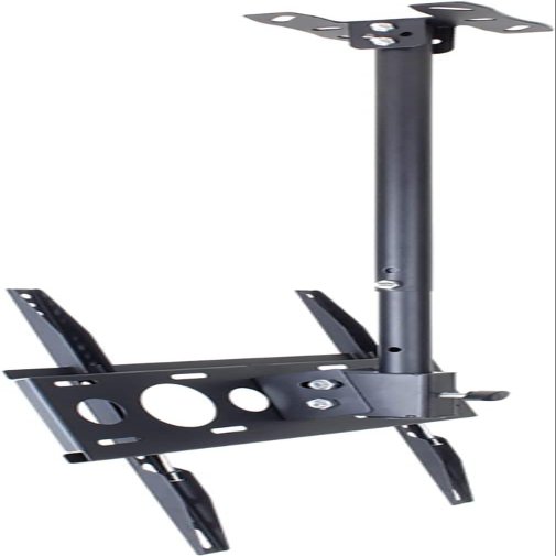 Ceiling TV Mount, Adjustable Height Full Motion 360 Deg Rotation Tilting Swiveling, TV Ceiling Mount Adjustable Bracket Fits 26-60 Inch Flat Panel Display TV Mount (2m)