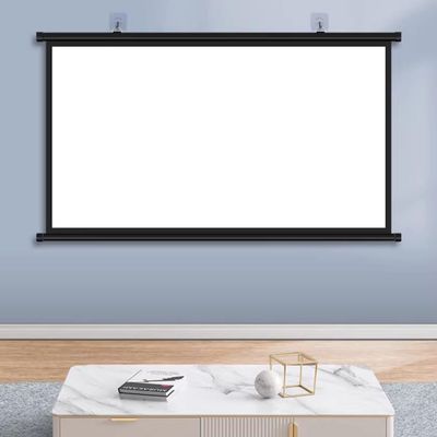 KEBER Portable Projector Screen, HD Projection Screen Wall Mountable 607280for School Theatre Home Cinema, Projector Movies Screens 4:3 16:9 Wrinkle-Free Screen (Size : 72" (4:3))
