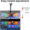 DrabEx Tilt Swivel LCD TV Ceiling Mount, Telescopic Height Adjustment, Fits 32-65 Inch LED Flat Panel Display, Black TV Mount view 3