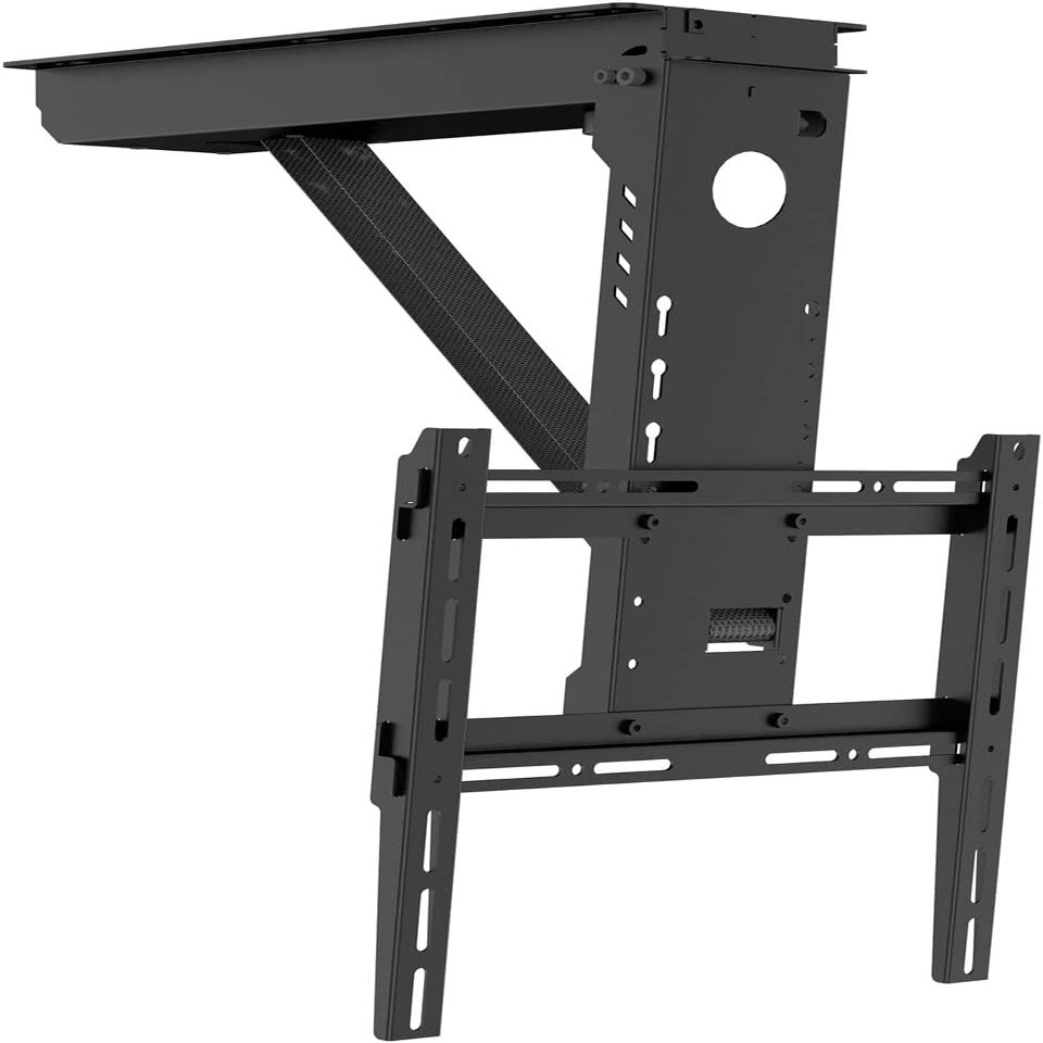 DrabEx Motorized Ceiling TV Mount, Telescopic Electric TV Lift with Auto Lifting, Fits Most 32-65inch TVs, Max VESA 400x400mm, Up to 88 Lbs TV Mount