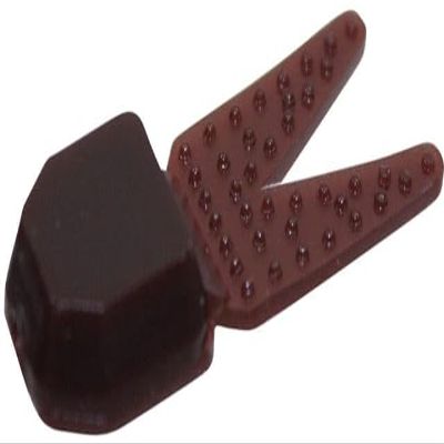 Zoom Tiny Chunk Jig Trailer, 5 Pack, 2in, Brown, 029117X