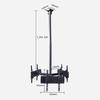 DrabEx TV Wall Mount Triple Sided Ceiling TV Mount, for 32-75 Inch Flat TVs Up to 150kg, Mount On Flat Roofs Or Sloping Ceilings, Multiple VESA Patterns TV Mount view 2
