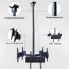 DrabEx TV Wall Mount Triple Sided Ceiling TV Mount, for 32-75 Inch Flat TVs Up to 150kg, Mount On Flat Roofs Or Sloping Ceilings, Multiple VESA Patterns TV Mount view 4