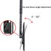 Adjustable Tilt Swivel TV Ceiling Mount, Full Motion360 Deg Rotation Fits Most 40-75inch LCD Flat Screen TV Mount (1m) view 3