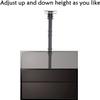Adjustable Tilt Swivel TV Ceiling Mount, Full Motion360 Deg Rotation Fits Most 40-75inch LCD Flat Screen TV Mount (1m) view 4