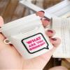 Soft Silicone Case with Keychain for Apple AirPods Pro 2 2nd White Cup Coffee Drink 3D Cartoon Food Cool Fun Cute Lovely Adorable Unique Creative Girls Kids Boys view 4