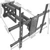 32-65 inch Universal LCD TV Base, Universal Tripod Bracket, Hole-Free Hanging Shelf, TV Vertical Bracket, Triangle Structure Integrated molding TV Mount view 2
