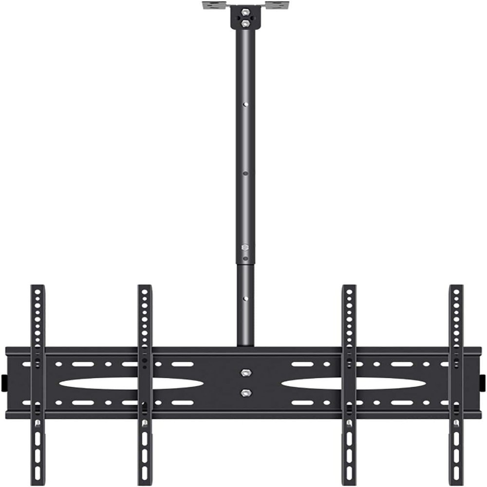 Ceiling Mount Tv Bracket, Fits Most 32" LCD, Holds Up to 70kg Screens, Telescoping Adjustable Height Pole TV Mount