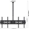Ceiling Mount Tv Bracket, Fits Most 32" LCD, Holds Up to 70kg Screens, Telescoping Adjustable Height Pole TV Mount view 2