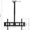 Ceiling TV Mount Bracket, Full Motion 360 Deg Rotation Tilt Swivel TV Mount, Fits 40-80inch LED Screen Display, Can 90 Flip Down TV Mount (0.653.05m) view 2