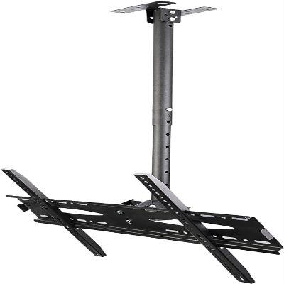 Full Motion 360 Rotation Tilt Swivel Ceiling TV Mount, Fits Most 40-65inch LED Screen Display, Max VESA 600x400mm TV Mount (23m)