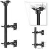 DrabEx Ceiling TV Mount, Metal Expansion Screw Fixing Rotation Tilting Ceiling TV Bracket, Fits 12-27 Inch Flat Panel TV, Up to VESA 100x100mm TV Mount (Dual Screen) view 2