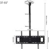 Ceiling TV Mount, Adjustable Height Telescoping Tilt and Swivel TV Bracket, TV Pole Holds Up to 82lbs/37.5kg, Max VESA 600x400mm TV Mount view 2