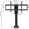 DrabEx TV Wall Mount Motorized TV Lift, Full Motion Electric TV Mount with Manually Rotate 360, Can Be Hidden in A Cabinet, with Smart Memory Setting, Fits 26-70 TV Mount view 2