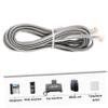 HOMSFOU 9pcs Telephone Extension Cords Flat Phone Wires and Lengths and Practical for Landline Phones Modems view 3