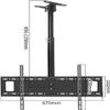 Adjustable Tilt Ceiling TV, for Most 37-65 Inch Ceiling TV Mount, Supports Up to 35kg, with VESA 600 X 400MM TV Mount view 2