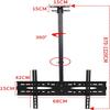 Ceiling TV Mount, Hanging Full Motion TV Bracket Fits Most 32-72 Inch Flat Screen TVs, with Loading 77lbs/35kg, Max VESA 600x400mm TV Mount view 2