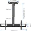 DrabEx Ceiling TV Mount Bracket, Fits Most 32-70 Inch LED Screen Display, Max VESA 600x400mm, Easy to Assemble TV Mount (0.731.5m) view 2