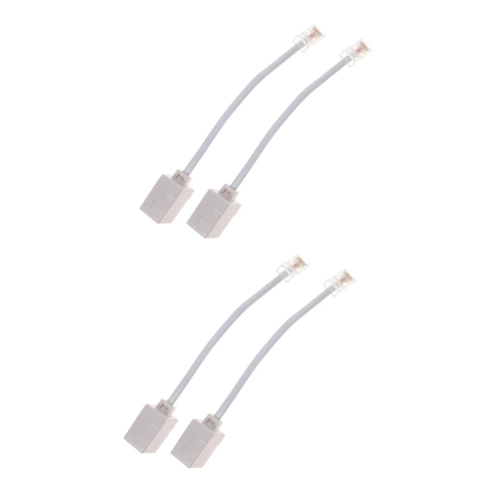 HOMSFOU 4pcs Cable Connector Cable to Ethernet Adapter Female to Male Converter