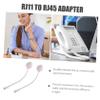 HOMSFOU 4pcs Cable Connector Cable to Ethernet Adapter Female to Male Converter view 3