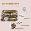 Handmade Beaded Boho Watch Band, Boho Watch for women, Bracelet Compatible with Apple Watch 38mm/40mm/41mm/42mm/44mm/45mm-Watch Strap for Iwatch Series 8/7/6/5/4/3/2/1/SE (B-Agate, 42/44/45mm) view 2