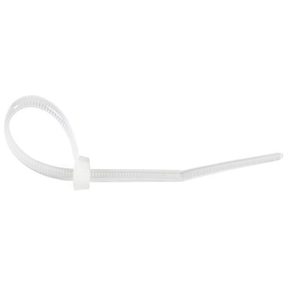 4 Cable Nylon Plastic Zip Tie, White - Small - Pack of 100
