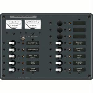 Blue Sea DC 13 Position Toggle Branch Circuit Breaker Panel - White
