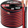 Install Link 10 AWG Gauge Speaker Wire Cable (50 Feet) Stereo, Car or Home Theater, CCA view 1
