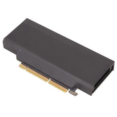 Zunate M.2 NVMe PCIe Adapter Card - Dual M.2 SSD Support for 2230/2242/2260/2280 Drives, Universal Compatibility for Multiple System Applications