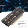 Zunate M.2 NVMe PCIe Adapter Card - Dual M.2 SSD Support for 2230/2242/2260/2280 Drives, Universal Compatibility for Multiple System Applications view 3