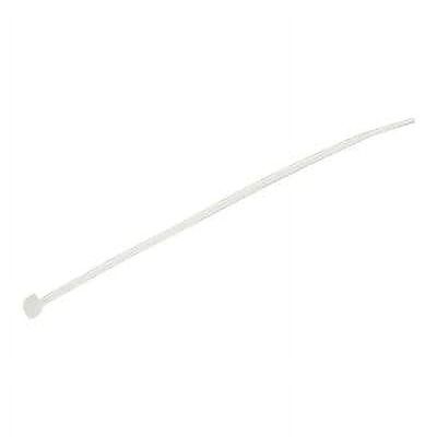 6 Cable Nylon Plastic Zip Tie, White - Medium - Pack of 1000