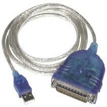 6ft USB Serial DB25 Adapter Cable