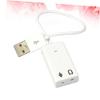 OSALADI 4pcs External USB Sound Card Adapter for Laptop and Desktop No Driver Needed Compact Design for Stereo Sound view 2
