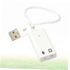 OSALADI 4pcs External USB Sound Card Adapter for Laptop and Desktop No Driver Needed Compact Design for Stereo Sound view 3