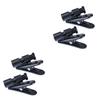 Mikikit 4pcs Rotatable Earphone Cable Clip Black Shirt Holder for Headphones and Earbuds for Organizing Cords and Wires for Clothing and Mobile Devices view 1