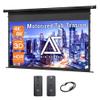 Akia Screens 120 inch Motorized Projector Screen Tensioned 16:9 Retractable Projector Screen Indoor Movie Screen Compatible with UST, Short, Standard Throw Projection for 4K Home Theater, AK-ELT120H view 1